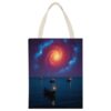 VstaDank Fishing Boat Star Vortex Canvas Tote Bag Beach Bags Handbag