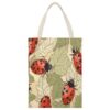 VstaDank Ladybug Canvas Tote Bag Beach Bags Handbag