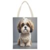VstaDank Shih Tzu Dog Canvas Tote Bag Beach Bags Handbag