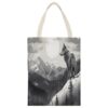 VstaDank Snow Mountain Lone Wolf Canvas Tote Bag Beach Bags Handbag