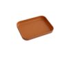 VSUINGO Small Wood Grain Plastic Tray, 9.5" Light Brown