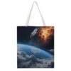 VTCTOASY Canvas Tote Bag 16x15 In Lightweight Foldable Shoulder Hobo Purse
