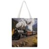 VTCTOASY Canvas Tote Bag 16x15 In Lightweight Foldable Shoulder Hobo Purse