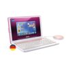 VTech Genio Learning Laptop XL Pink - Learning Computer with Large 7 Inch LCD Screen with Internet Access, Text Program and Many Learning Content - For Children Aged 5-12 Years
