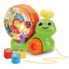 VTech Rouli-Snail Maxi Discoveries, 2 in 1 Shooting Toy, Shape Sorter, Awakening Games, Walking Snail Musical and Interactive, Gift for Children from