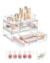 Vtopmart 12-Pack Clear Makeup Organizer Set with Drawer Organizer Bins