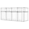Vtopmart 8 Pack Clear Stackable Storage Drawers, Pull-Out Organizers, 4 Tall and 4 Small for Under Sink, Pantry, Bathroom, Closet and Kitchen Cabinets