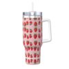 Vuiopuf 40oz Ice Bully Tumbler With Handle – Double Wall Vacuum Insulated Stainless Steel Large Travel Cup For Home, Office, Commute And Outdoor Adventures