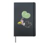 Vulture with Birthday Balloon Hardcover Journal, Black