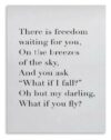 VUQLDHAYZ What If I Fall Poem Poster Emotional Canvas Wall Art for Grief Support Living Room Bedroom Therapy Office Decor（2）
