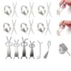 VZYUVY 12 Pcs Ring Magnet Cat Eye for Nails, Circle Round Cateye Nail Magnets Tool for Gel Polish DIY Nail Salon