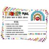 WaaHome Teacher Mail Notes to Parents - Confetti Happy Mail Postcards for Students from Teacher - Rainbow Good Behavior Incentive Cards - Classroom Must Haves - Kindergarten Elementary School Supplies