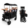 Wagon Stroller 4 Seater with Full Canopy, Harnesses and Storage