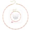 WAINIS 2Pcs Beaded Gemstone Crystal Necklace Bracelet for Women