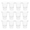 Wakauto Reusable Glass Communion Cups with Comfortable to Hold and Heat Resistant Design 12pcs 20ml Capacity for Small Gatherings and Everyday Meals