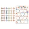 WALENGIF 36 Classroom Line Up Spots Bundle with Boho Birthday Chart