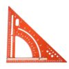 WALFRONT Rafter Square Adjustable Carpenter Square Triangular Ruler Aluminum Alloy 0-70 Degree Measuring Layout Tool with Angle Rod for Woodworking