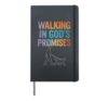 Walking In God's Promises Quote Christian Faith Hardcover Journal, Black