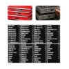 WalkManony 4"X1" Universal Magnetic Tool Box Labels, 80 Pcs Heavy Duty Tool Chest Drawer Labels, Waterproof Oil Resistant, Strong Full-Surface Magnet Garage Workshop Steel Tool Box Drawers