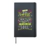 Walk Woods Sound Light Up Soul Mind Dream Spirit Heart Hike Hardcover Journal, Black