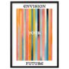 Wallbuddy Inspirational Striped Wall Art Pri (24 x 36 inches, Black Framed)