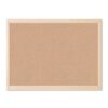 Wall Mounted Cork Notice Board 17"x23"x0.7" Premium Self Healing Cork Board Sturdy Maple Wood Border Space Saving Natural Maple Color Office Home Photo Pinning Board