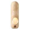 Wall Sconce Modern Minimalist Wood Natural Stone Textured Light Hardwired Indoor Decorative Lamp Ambient Lighting for Bedroom Living Room Hallway Entryway Café Mounted T-155