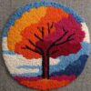 WallustrioaW 50x50cm DIY Latch Hook Rug Kit,Four Seasons Tree