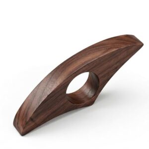 Walnut Thumb Book Page Holder, One Hand Wooden Reading Page Turner for Book Lovers, Smooth Finish Small Brown Accessories, Gift for Readers