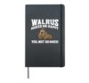 Walrus Apparel - Funny Awesome Walruses Lover Design Hardcover Journal, Black