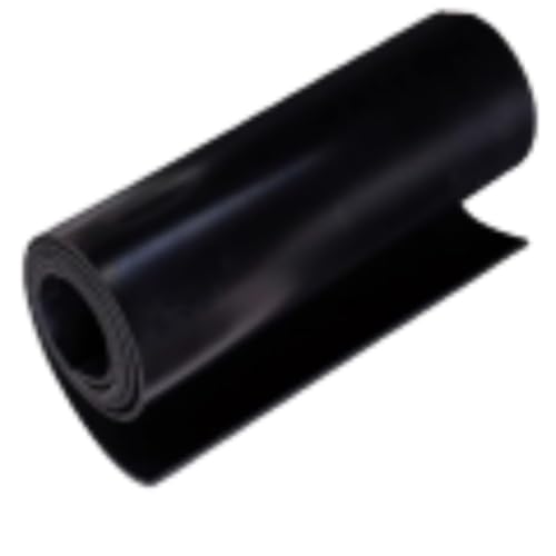 Wamlente 1/4 in Thick x 16 in x 30 in Non-self-Adhesive Solid Neoprene Foam Rubber Roll Sheet Closed Cell Solid Neoprene Rubber Roll Sheet Non-Slip Insulation Pads for DIY Furniture Cars Flooring