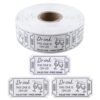 WANDIC 500 Sheets Drink Tokens, 5x2.5cm Pre-Cut Black&White Paper Tickets for Alcohol Management Bar Events Wedding Party Control Beverage Party Supplies