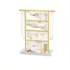 WANGHAI2024M Jewelry Rack 4 - Tier Jewelry Organizer with Wooden Base Earring Necklace Display Stand