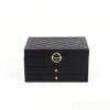 WANGHAI2024M Jewelry Rack Vintage PU Leather Jewelry Box Large Capacity Organizer for Necklaces Earrings