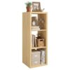 WannabeMyself【2026 Wooden Thick Frame】 3 Cube Storage Organizer with Anti-Tipping Kits, Reversible Open Back Book Shelf,Bookcase for Living Room,Bedroom,Entrance Hall,Office,11.6×36.3×13.1,Oak Color