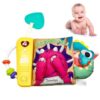 WANSAIS Baby Books Toys, Touch and Feel Music Cloth Book for Infant Baby 6-12-18 Months, Early Learning Education Shower Easter Gifts for Boys Girls (Dinosaur Pals)