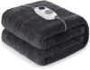 Warmrest Heated Electric Blanket Throw,Octrot Faux Fur Heating Blanket Luxury Heavy Plush with 10 Heats Levels & 8 Hours Auto Off,Super Cozy Warm Fuzzy,Fluffy Decor Winter Warming