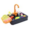 Wash Toy Kitchen Toy Playhouse Role-Playing Sink Dishwasher Playing with Running Water Sink with Running Water