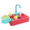 Wash Toy Kitchen Toy Sink Playhouse Dishwasher Playing with Running Water Role-Playing Kitchen Sink with Running Water