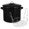 Water Bath Canner 21.5 Quart, Canning Pot with Rack and Lid, Enamel Stock Pot for Home Canning, Large Canner Cooker for Preserving Fruits, Vegetables and Canning Jars
