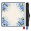 Watercolor Blue Hydrangea American Mahjong Mat, Mah Jongg Table Mat