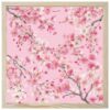 Watercolor Flowers Diamond Painting Kits for Adults Beginners 12x12 Inch, Peaches Branches with Petals 5D Full Round Drill DIY Diamond Art Kit with Wooden Frame for Women Home Wall Decor Gift