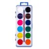 Watercolor Paint Set Washable for Kids, 12 Colors x 12 Pack | Non-Toxic, 12 Wood Brushes Included, for Classroom, Party Favors, Birthday Gifts