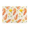 Watercolor Shrimp Lemon Pattern Jigsaw Puzzles 1000 Piece Fun Poster Personalized Picture Puzzle Game for Adults Teens