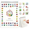 Watercolor Workbook, Water Coloring Book Birds Theme