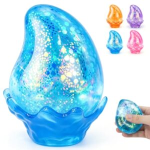 Water Drop Squishy Fidget Toys, Slow Rise Ice Squishy Stress Balls Relief Toy, Squeeze Squishies Toys for Anxiety Relief, Sensory Squeeze Ball for Kids Adults, Office Classroom Party Favors