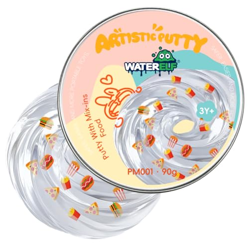 WATERELF Play Putty Slime for Kids, Fidget Sensory Artistic Therapy Putty Toys for Boys Girls Adults, Stress Relief Non-Sticky, Mix-ins PM001