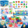 Water Fairy Bottle DIY Arts and Crafts Kit, Glow-in-the-Dark Gel Water Animals, STEM Toy for Kids, Christmas Birthday Gift