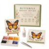 Watering Can Mosaic Art Kit, DIY Mosaic Craft Kit with Colorful Tiles, Beginner Friendly Handmade Garden Decor Project, Relaxing Creative Craft Gift for Women, Home Decoration (Butterfly)
