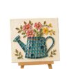 Watering Can Mosaic Art Kit, Garden Floral Mosaic Art DIY Craft Kit ，C#